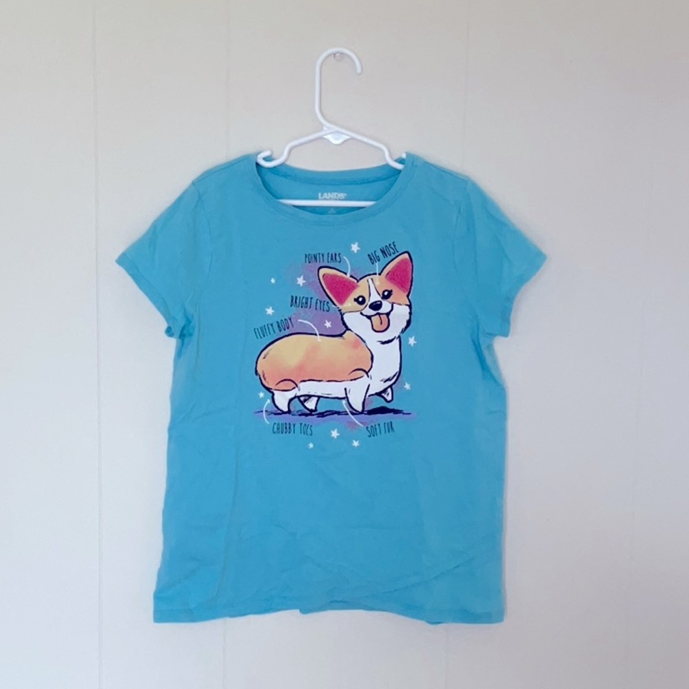 Lands End corgi T-shirt